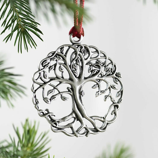Tree of Life Solid Pewter Ornament