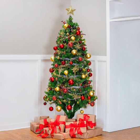 Holiday Traditions Complete Christmas Tree Kit with 250 Lights and 140