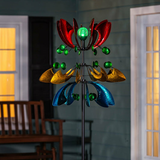 Colorful Solar Wind Spinner 85"H