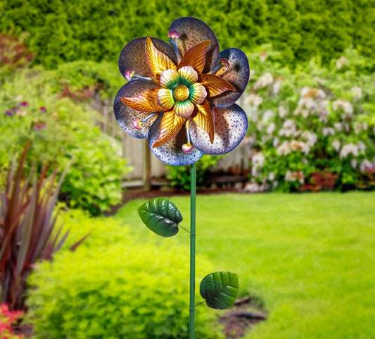 Enchanted Blossom Wind Spinner Stake 60"H