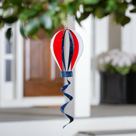 Red, White, & Bloom Balloon Wind Twirler 24"H