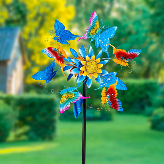 Butterfly Breeze Wind Spinner 74"H
