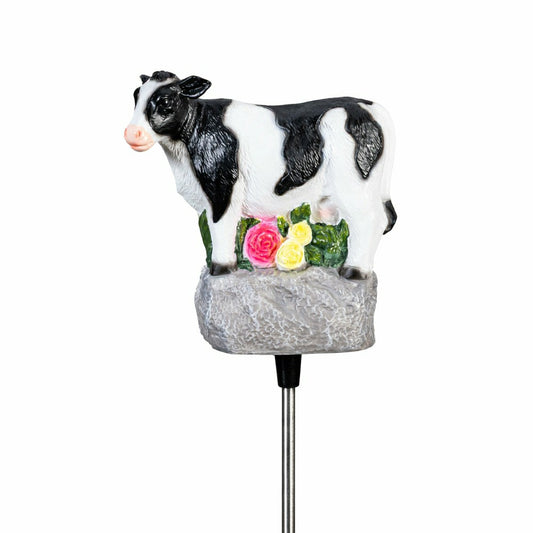 Cow with Sound Solar Garden Stake