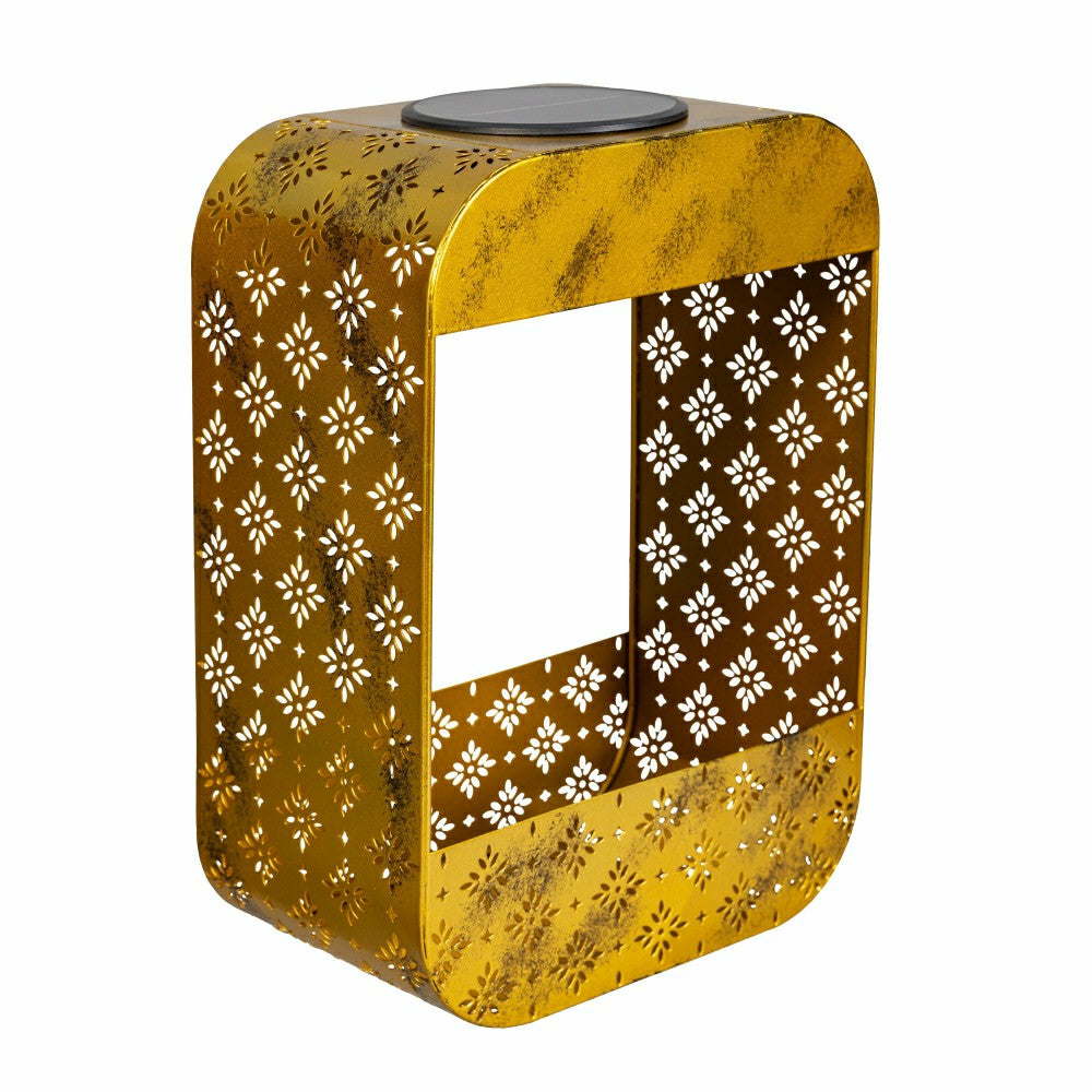 Solar Floral Planter, Gold