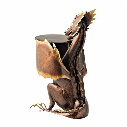 Metal Dragon Accent Patio Table