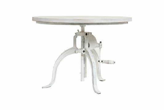 Riley Adjustable Height Rustic Coffee Table, Whitewash