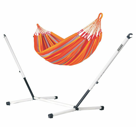Nautico Cool Grey Outdoor Toucan - Weather-Resistant Double Hammock wi