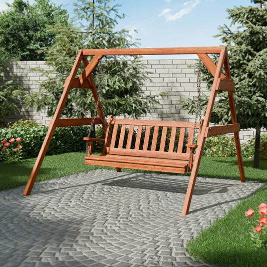 Keystone Amish Co. Franklin Red Cedar Swing & Stand Set