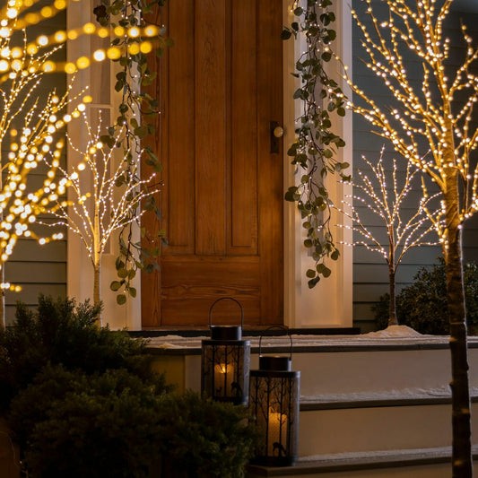 Extra Large Indoor/Outdoor Birch Tree with 750 Warm White Lights