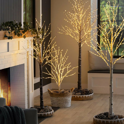 Extra Large Indoor/Outdoor Birch Tree with 750 Warm White Lights