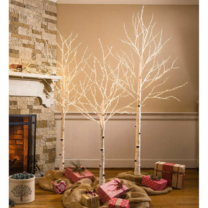Extra Large Indoor/Outdoor Birch Tree with 750 Warm White Lights