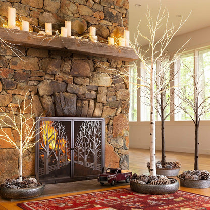 Extra Large Indoor/Outdoor Birch Tree with 750 Warm White Lights