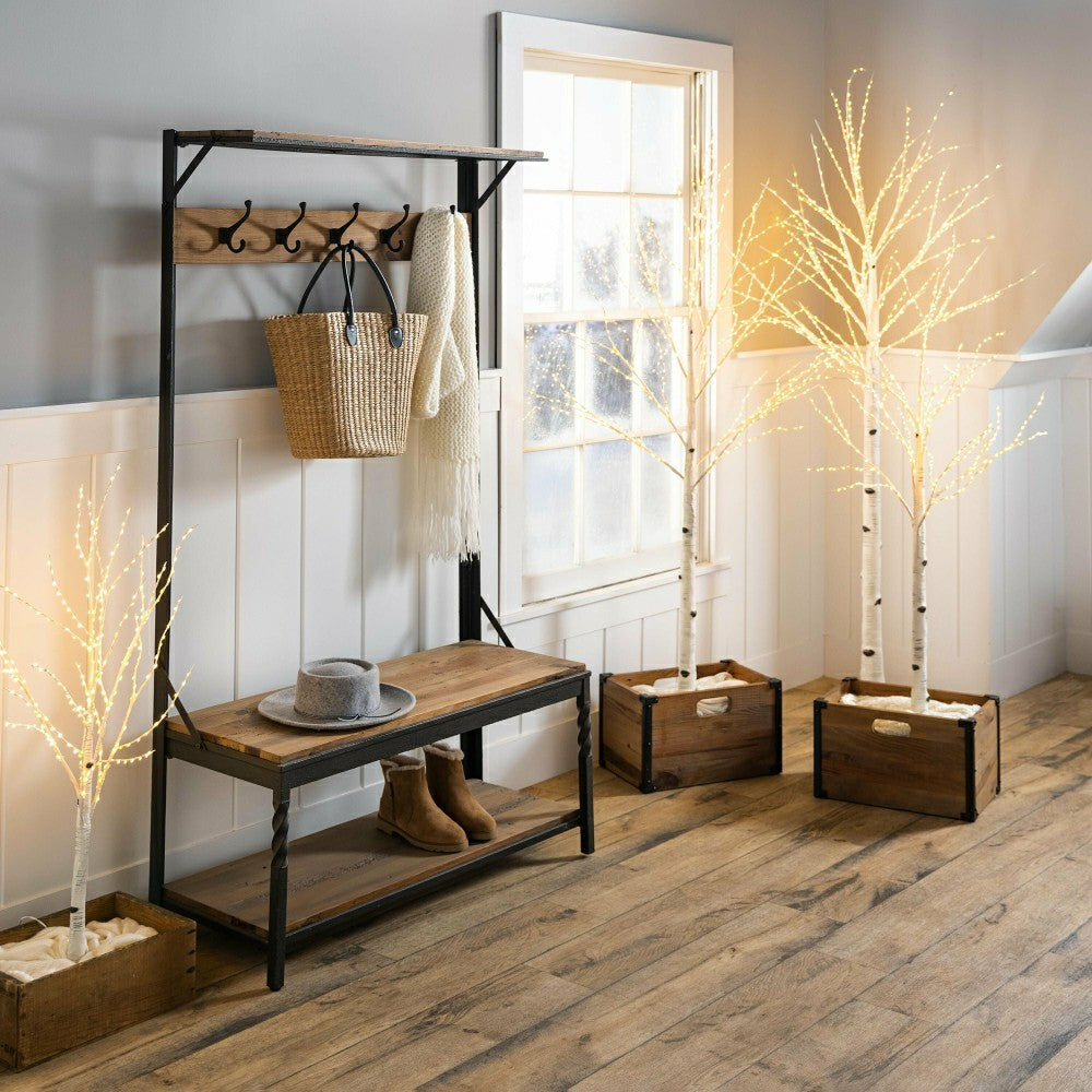 Extra Large Indoor/Outdoor Birch Tree with 750 Warm White Lights