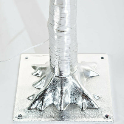 4'H Indoor/Outdoor Silver Metallic Tree with 112 Lights