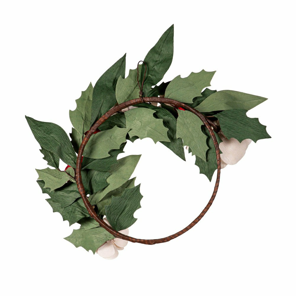 Fabric Amaryllis Wreath