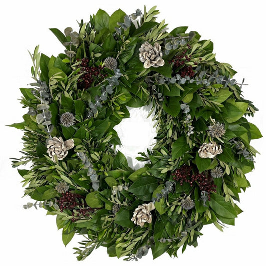Eucalyptus Rain Wreath, 24"