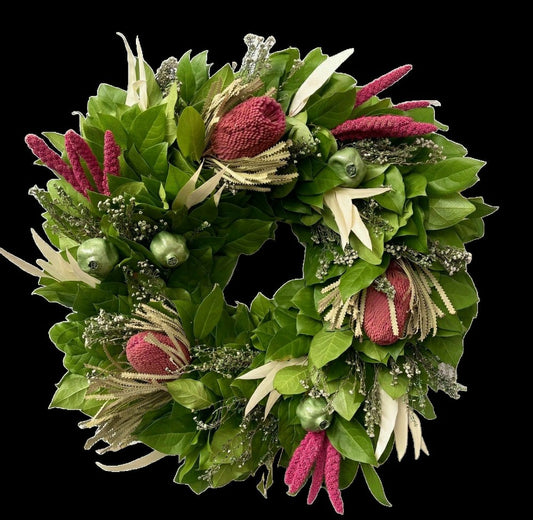 Botanical Blush Wreath, 24"