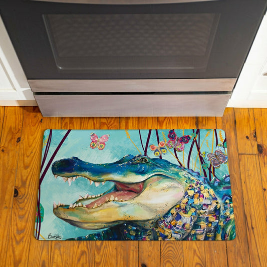 Seaside Retreat Anti-Fatigue Mat, Alligator, 30"x18"