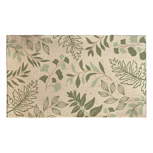 Indoor/Outdoor Greenery Shaped Polypropylene Accent Rug 24"x42"