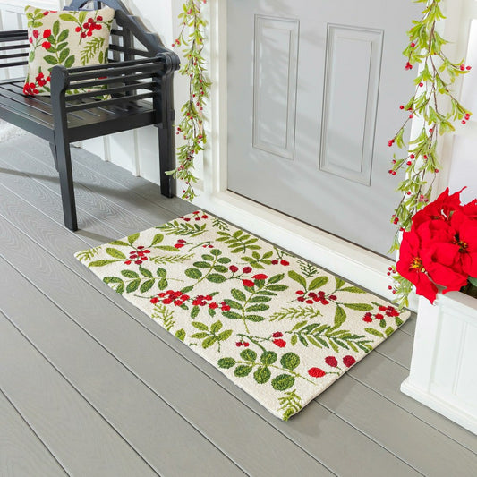 VivaStyle Hooked Rug 24" X 42", Festive Foliage