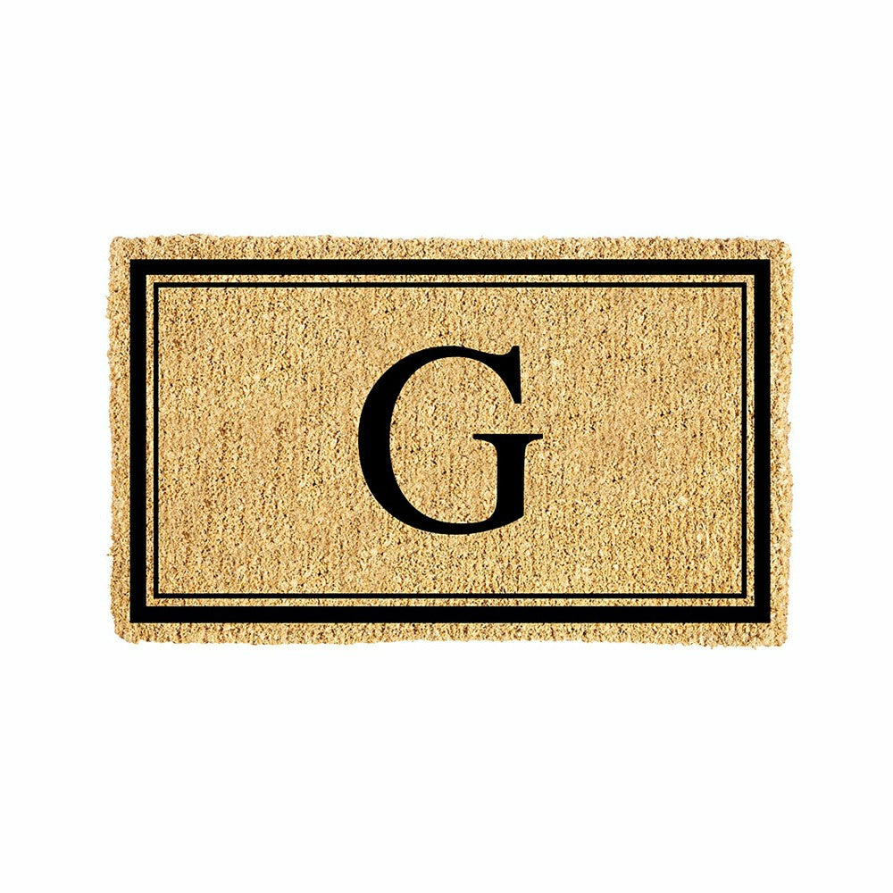 Monogram Coir Mat, Letter "G"