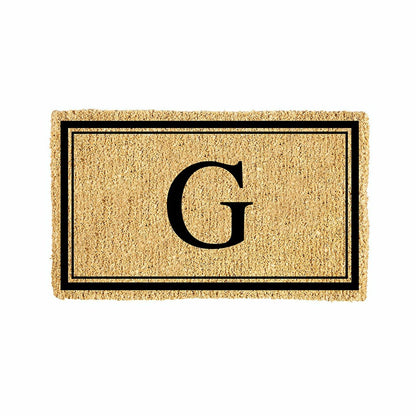 Monogram Coir Mat, Letter "G"