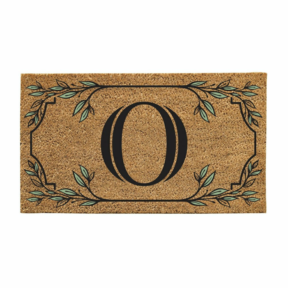 Monogram Coir Mat, Letter "O"