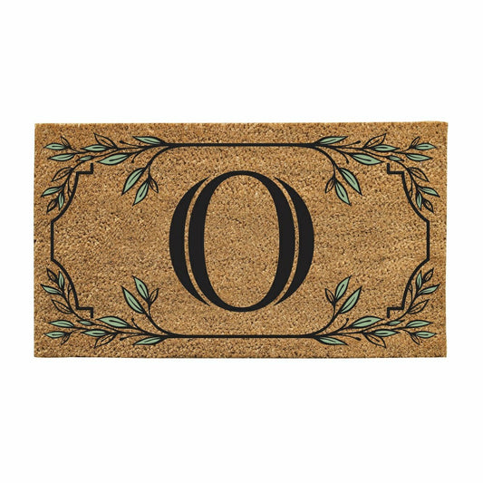 Monogram Coir Mat, Letter "O"