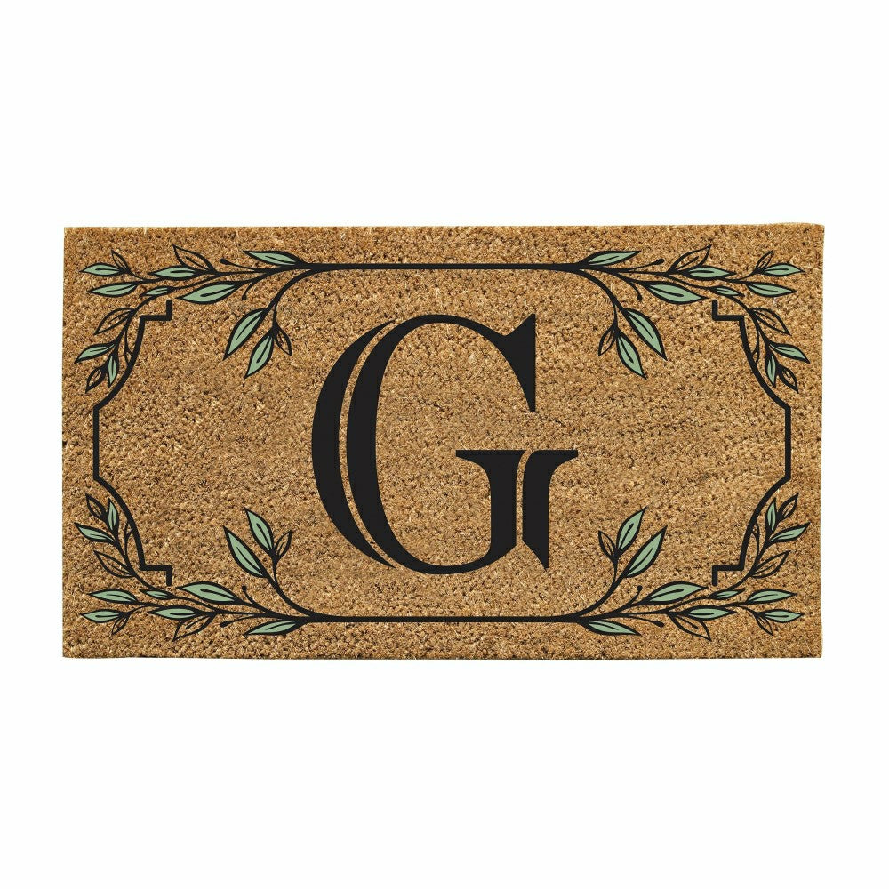 Monogram Coir Mat, Letter "G"