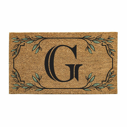 Monogram Coir Mat, Letter "G"