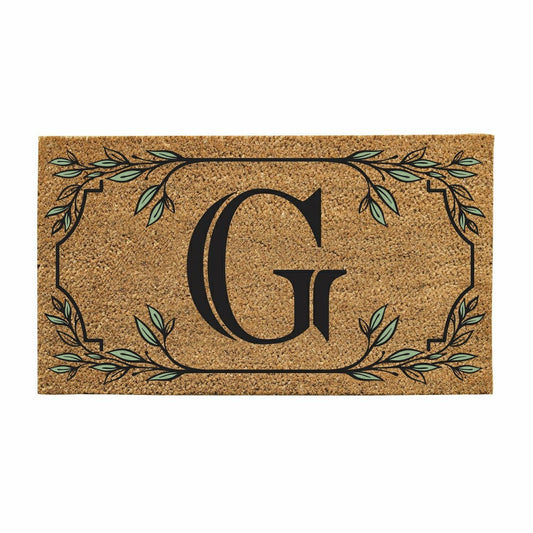 Monogram Coir Mat, Letter "G"