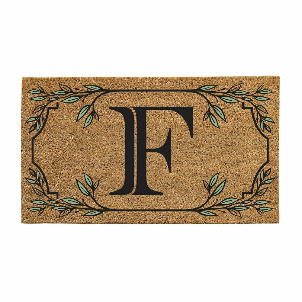 Monogram Coir Mat, Letter "F"