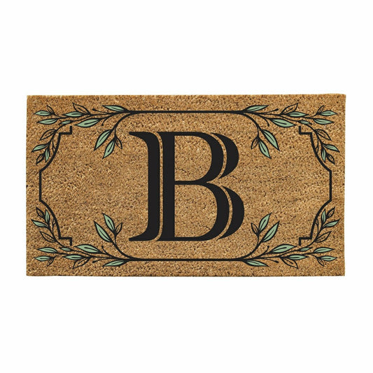 Monogram Coir Mat, Letter "B"