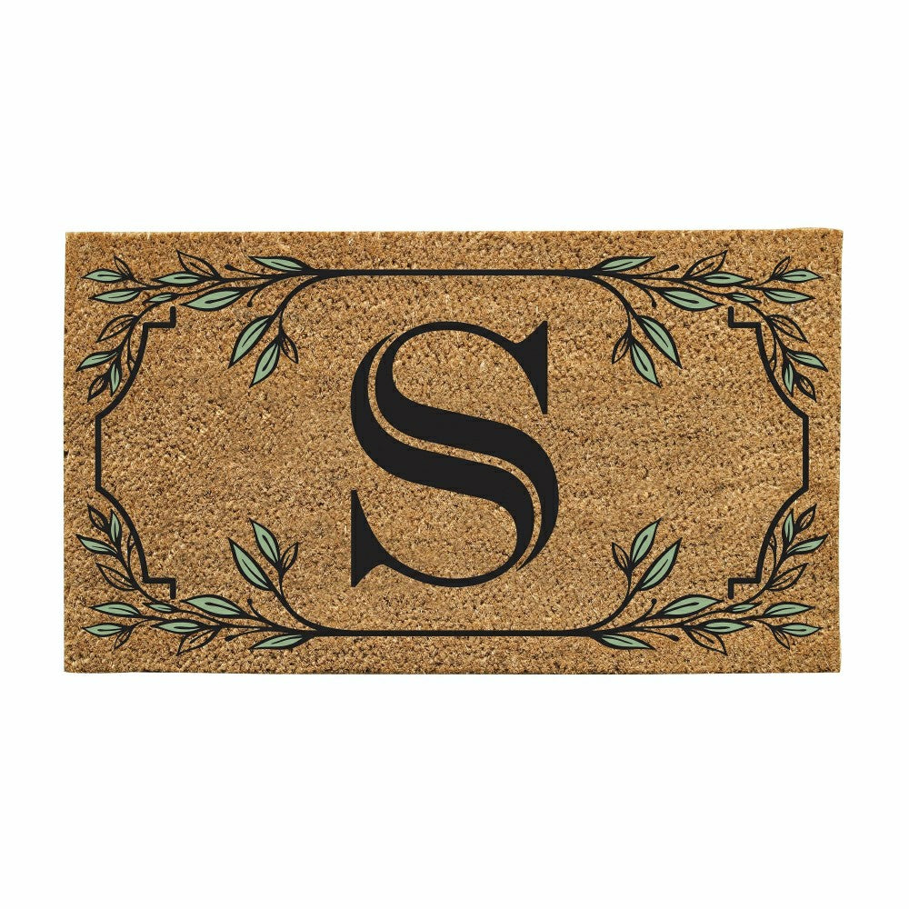 Monogram Coir Mat, Letter "S"