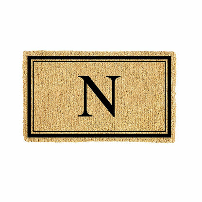 Monogram Coir Mat, Letter "N"