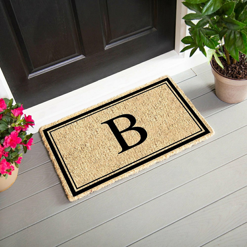 Monogram Coir Mat, Letter "B"