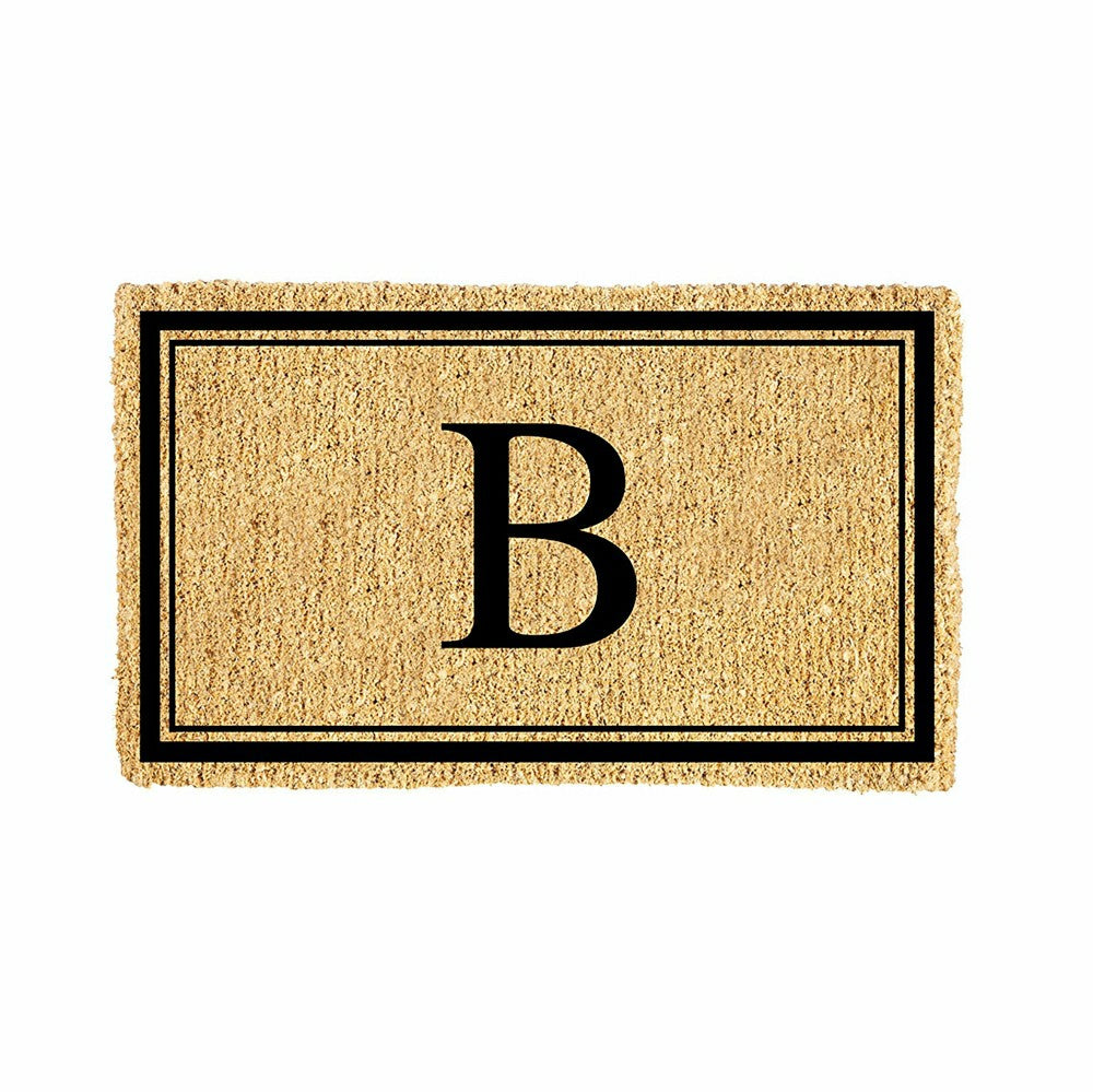 Monogram Coir Mat, Letter "B"