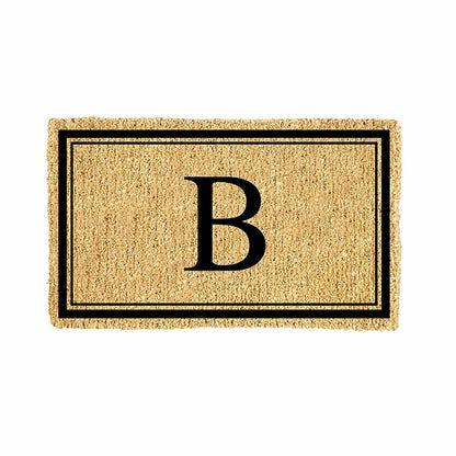 Monogram Coir Mat, Letter "B"