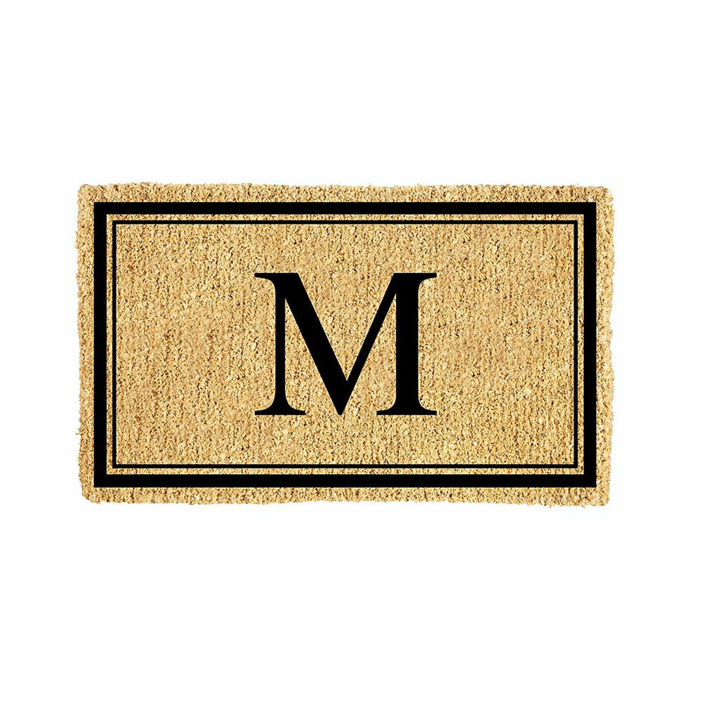 Monogram Coir Mat, Letter "M"
