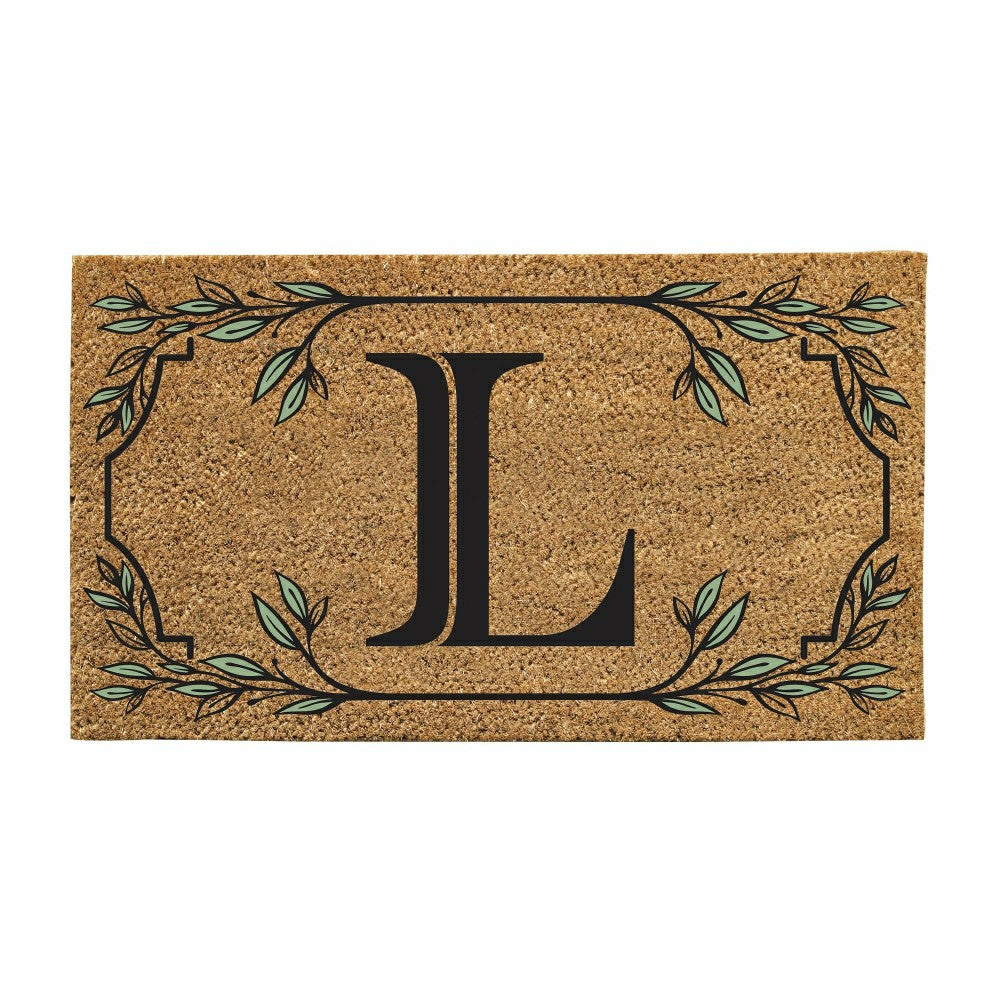 Monogram Coir Mat, Letter "L"