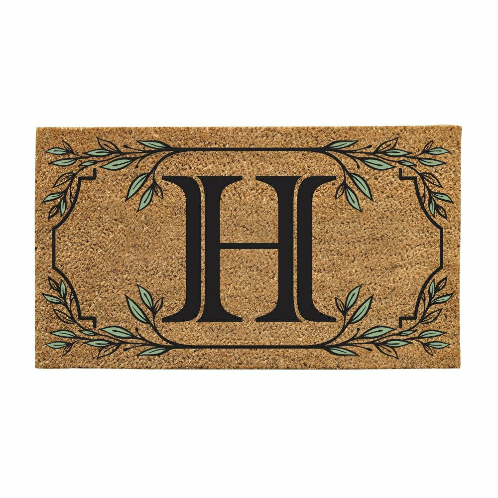Monogram Coir Mat, Letter "H"