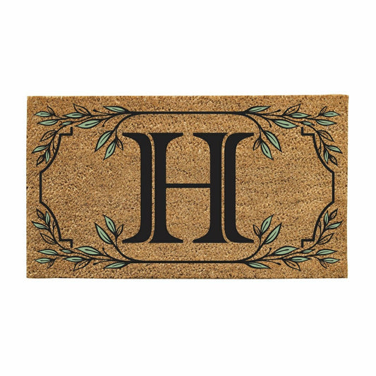 Monogram Coir Mat, Letter "H"