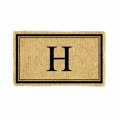 Monogram Coir Mat, Letter "H"