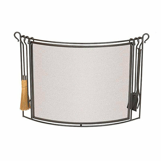 Bowed Steel Fire Screen