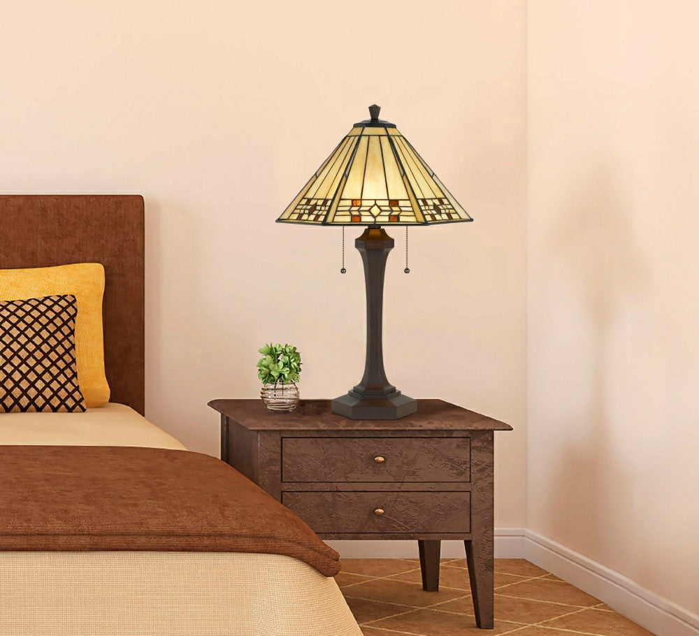 Prarie Glow Tiffany Table Lamp