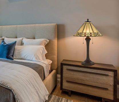 Prarie Glow Tiffany Table Lamp