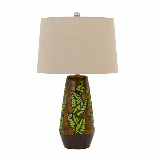 Hanson Ceramic Table Lamp with Linen Drum Shade