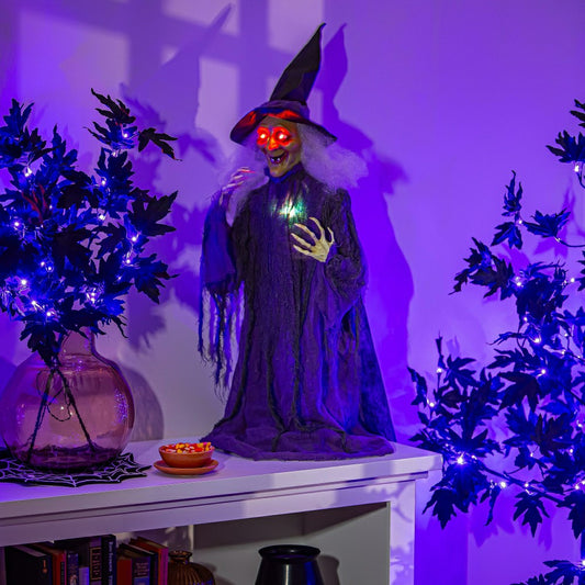 Witch with Movement and Sound, 40"H