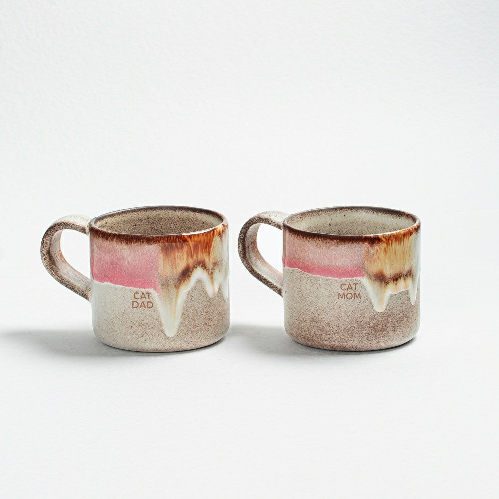 Cat Mom & Dad Mugs, 12.2oz, Set of 2