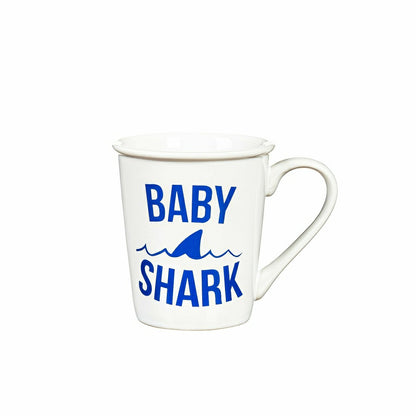 Daddy and Me Drinkware Gift Sets Ceramic Cup O' Java, Daddy Shark/Baby
